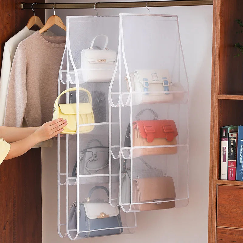 Closet Hanging Handbag Organizer