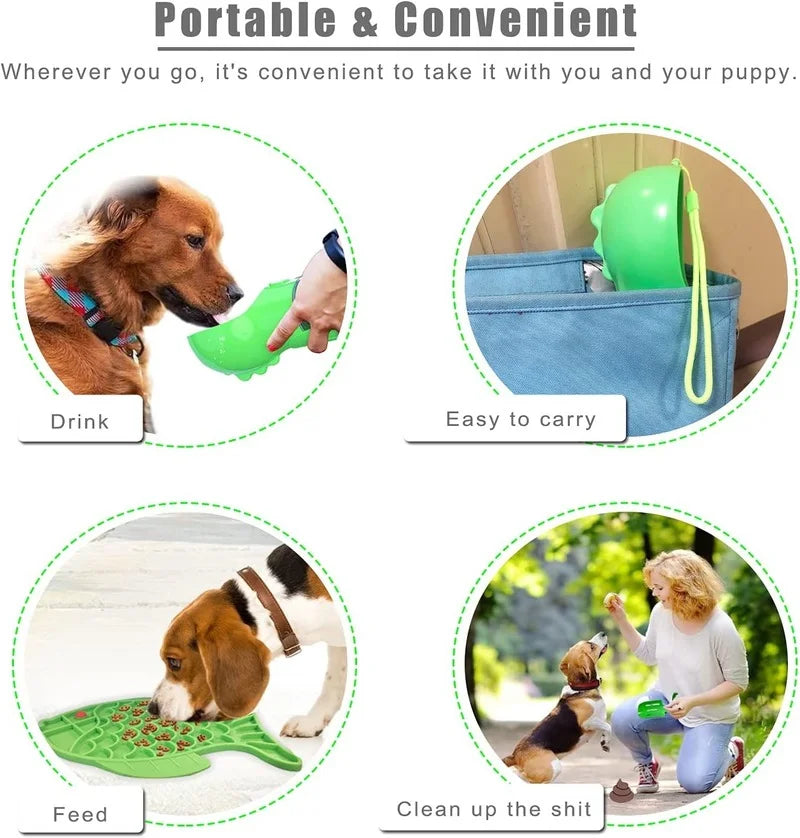 Dog Outdoor Travel Food Water Dispenser