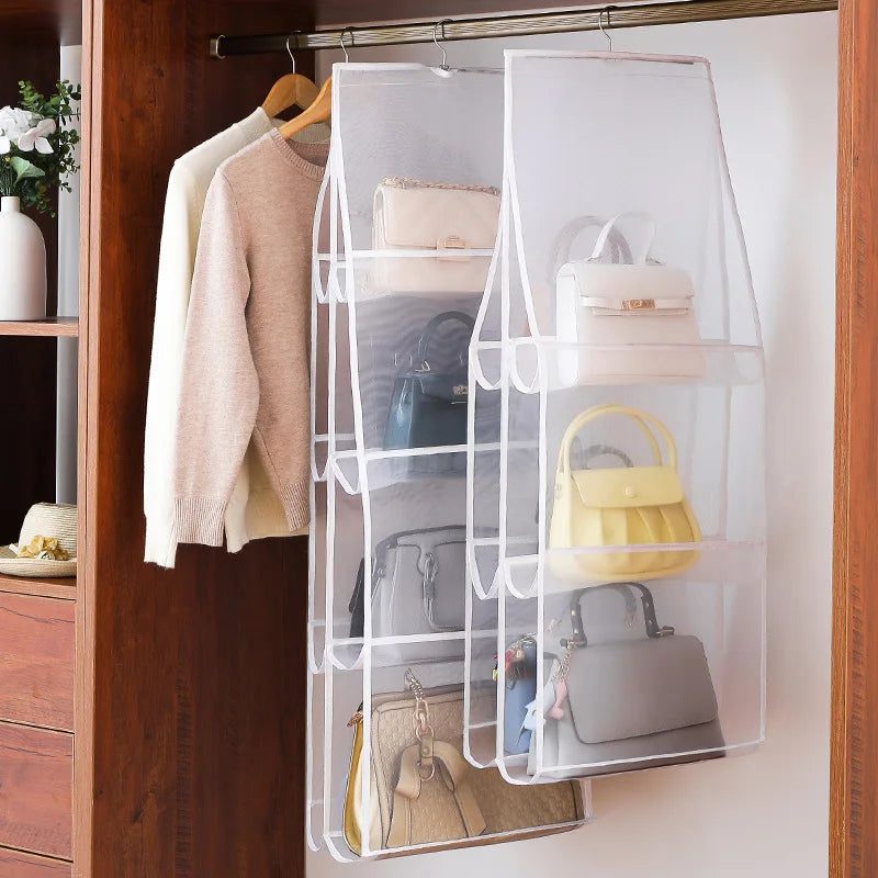 Closet Hanging Handbag Organizer